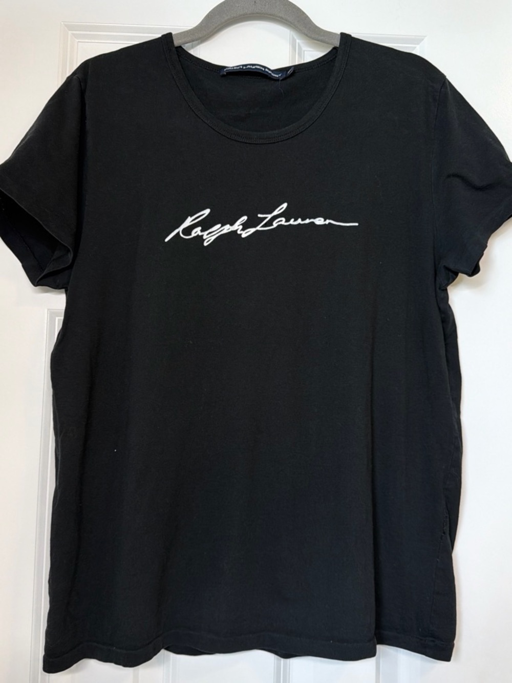 Ralph Lauren Sport Black Signature Logo T-Shirt XL - Picture 1 of 4